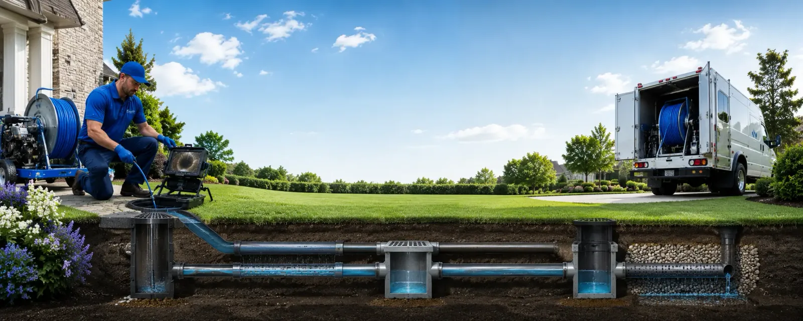 Outdoor drain cleaning information for Broomes Island, MD